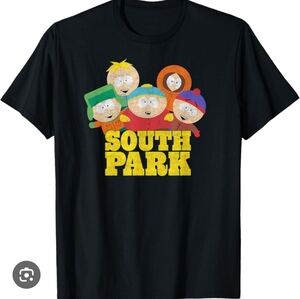 South Park Black Graphic T-Shirt